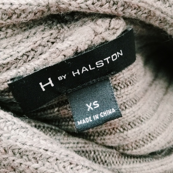 Silk/cashmere boxy gray sweater Halston - Picture 3 of 4